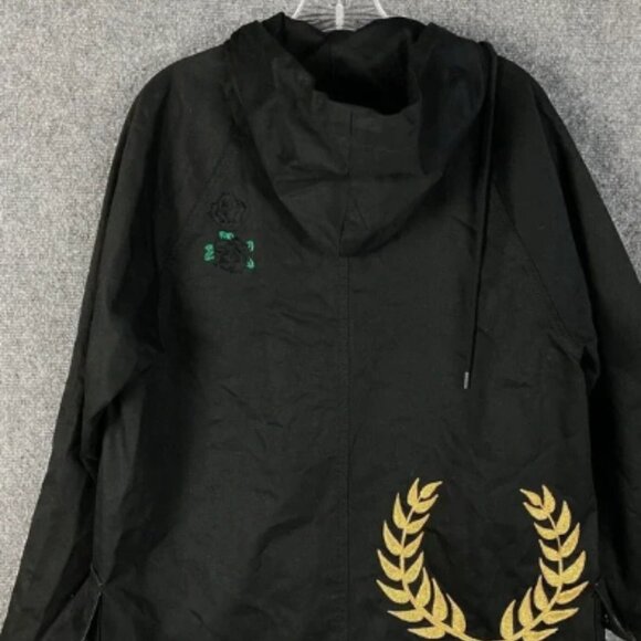 En Noir Jacket Men's Medium Long NWT Hooded 100% Cotton Embroidered M - Picture 8 of 8